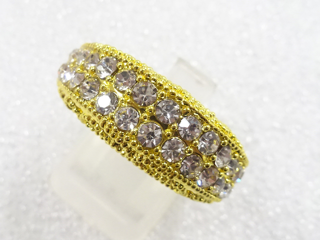 JAPANESE KIMONO / ANTIQUE CRYSTAL RING (SIZE 23)